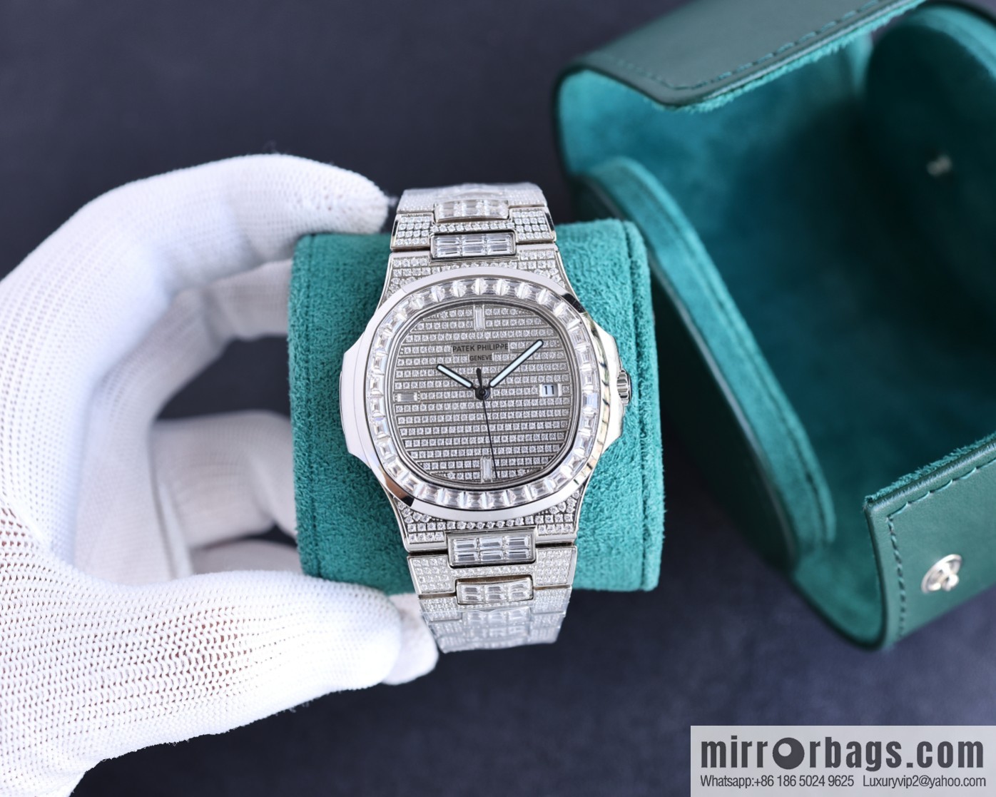 PP Patek. Philippe Nautilus Gypsy Edition Customized Original 324 Movement Watch