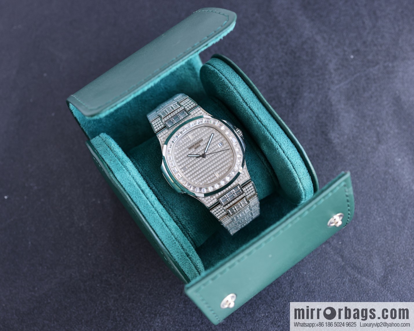 PP Patek. Philippe Nautilus Gypsy Edition Customized Original 324 Movement Watch