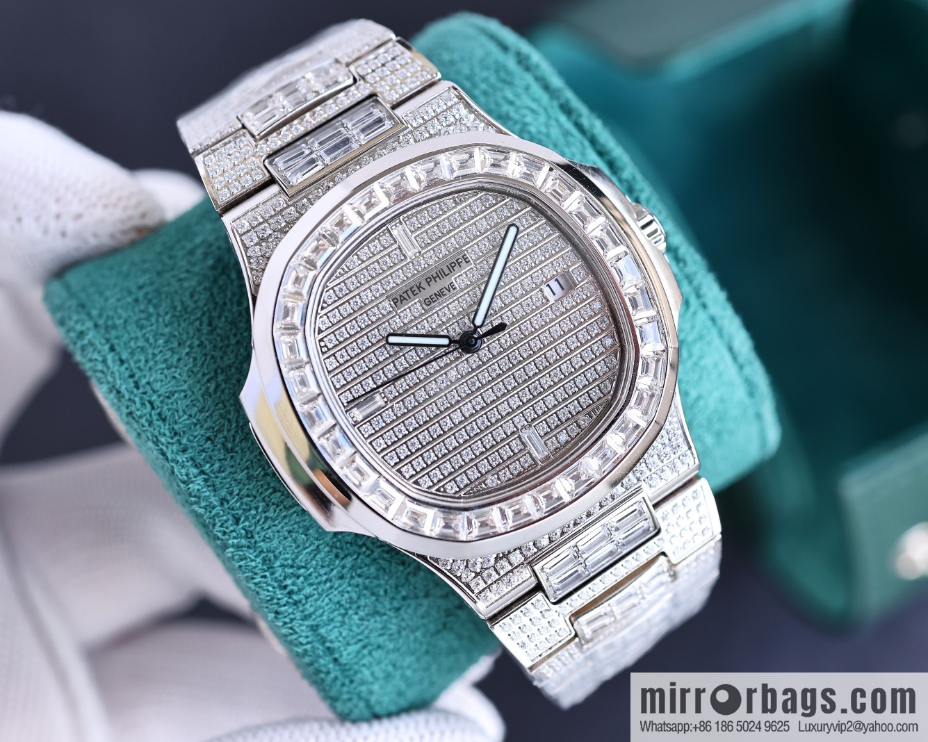 PP Patek. Philippe Nautilus Gypsy Edition Customized Original 324 Movement Watch
