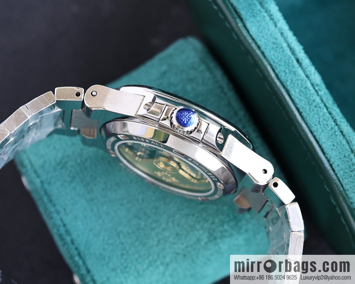 PP Patek. Philippe Nautilus Gypsy Edition Customized Original 324 Movement Watch
