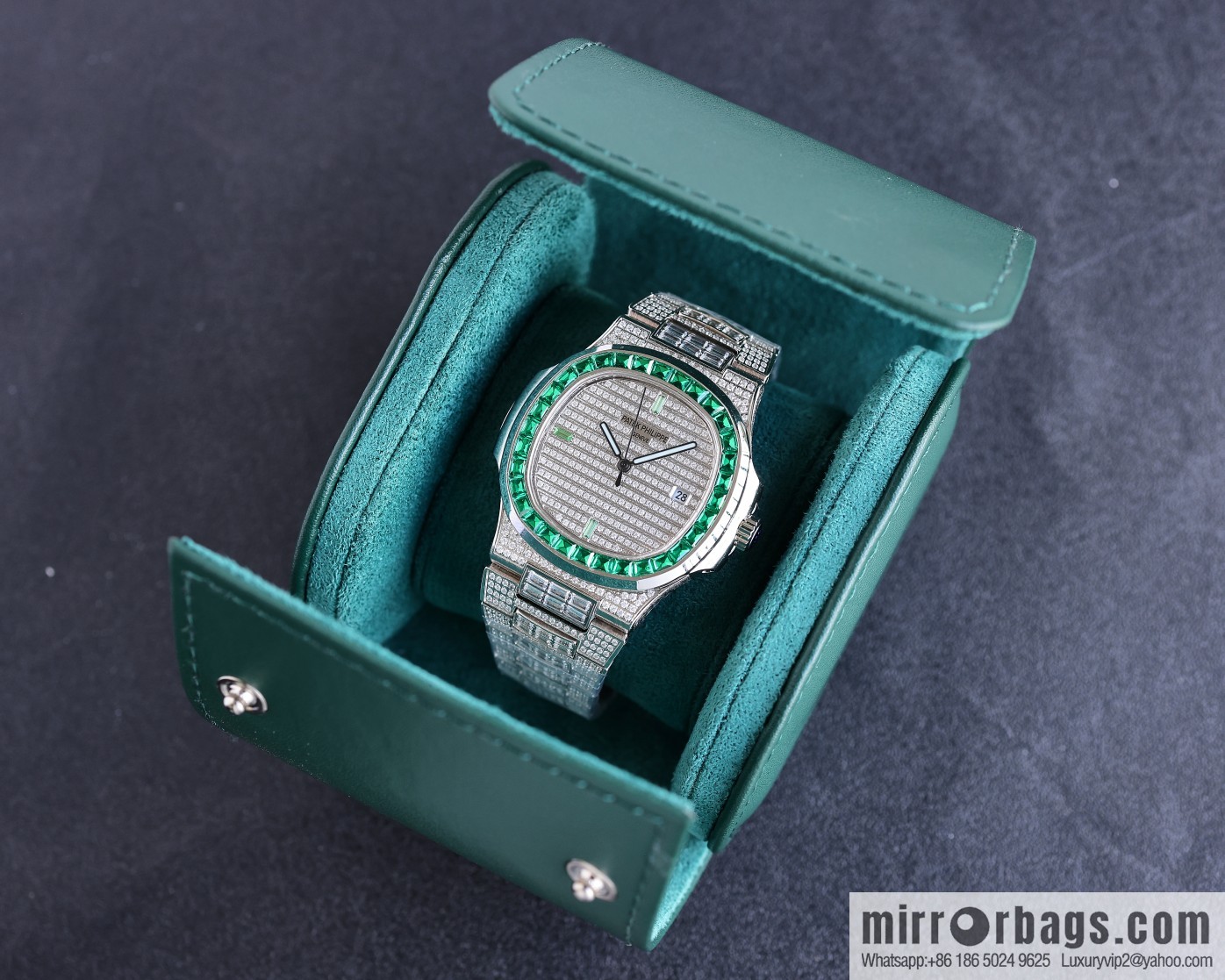 PP Patek. Philippe Nautilus Gypsy Edition Customized Original 324 Movement Watch