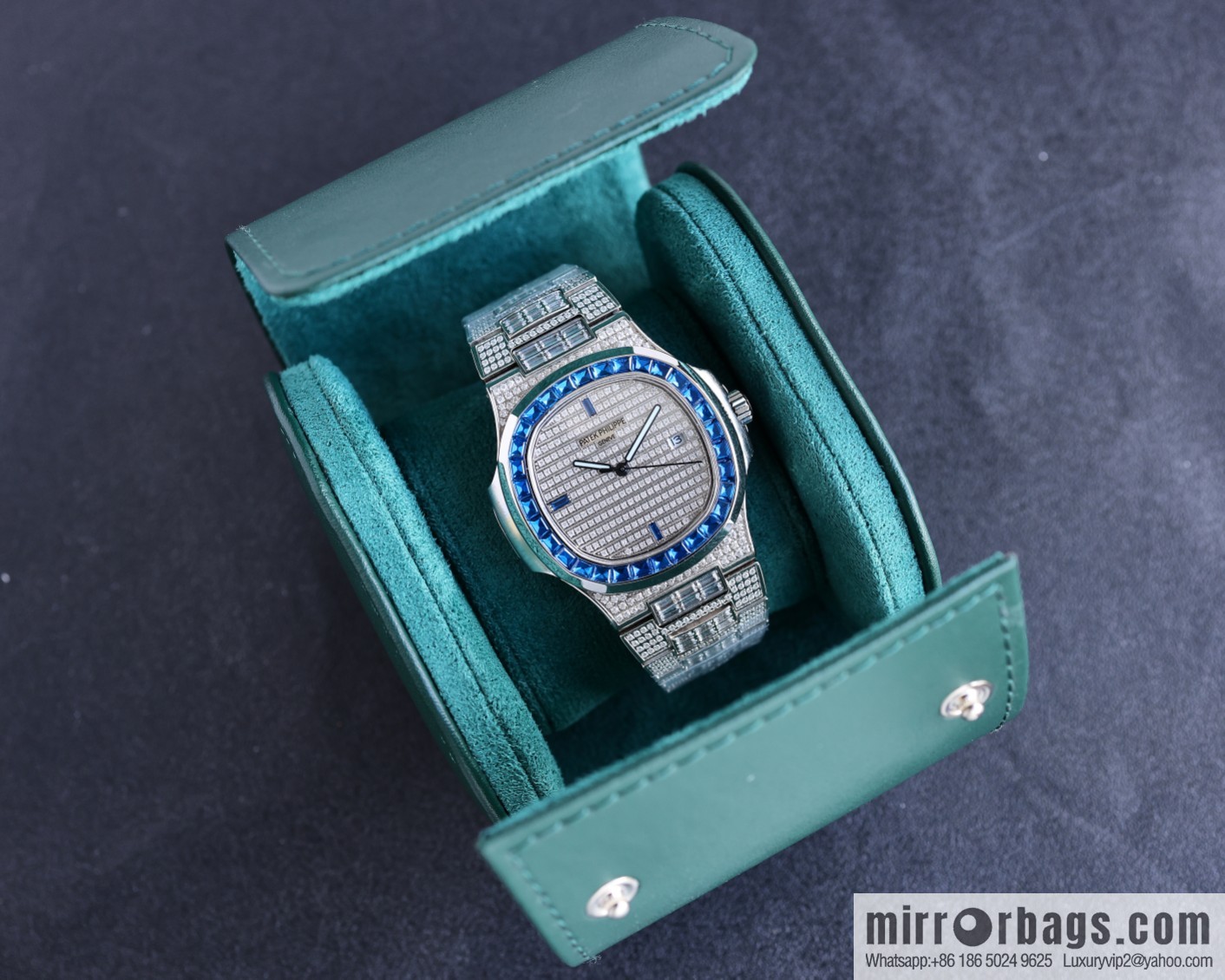 PP Patek. Philippe Nautilus Gypsy Edition Customized Original 324 Movement Watch