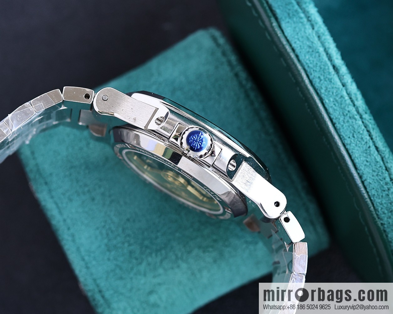 PP Patek. Philippe Nautilus Gypsy Edition Customized Original 324 Movement Watch