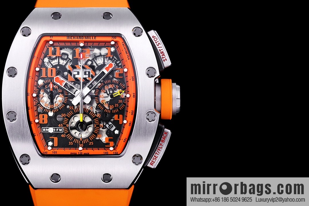 Z Factory Richard Mill RM11-FM Series RM 11-FM with 7750 Chronograph Mechanical Movement Fly Back Chronograph Automatic Watch