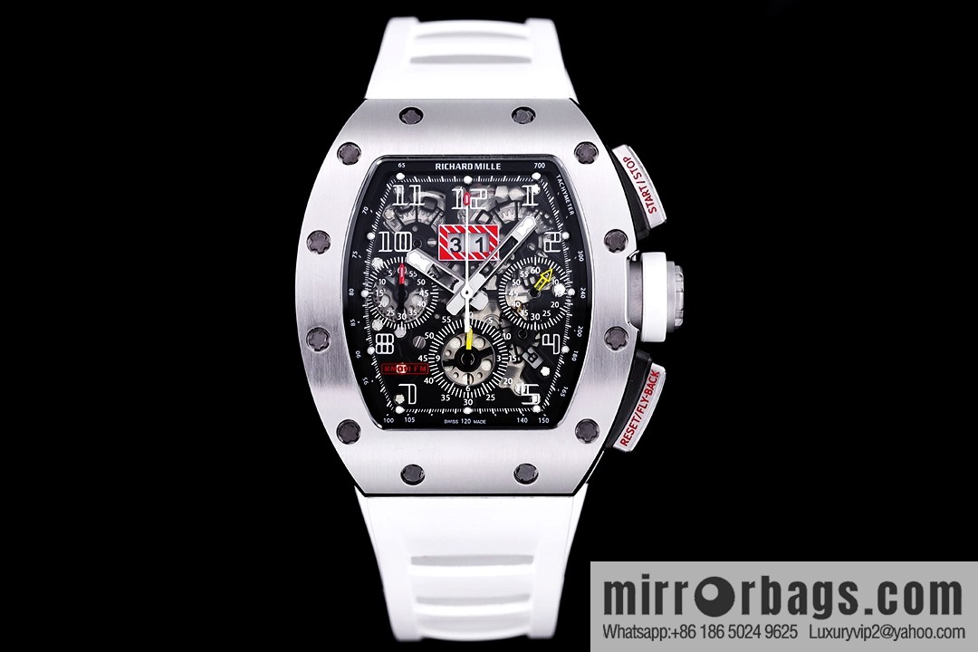 Z Factory Richard Mill RM11-FM Series RM 11-FM with 7750 Chronograph Mechanical Movement Fly Back Chronograph Automatic Watch