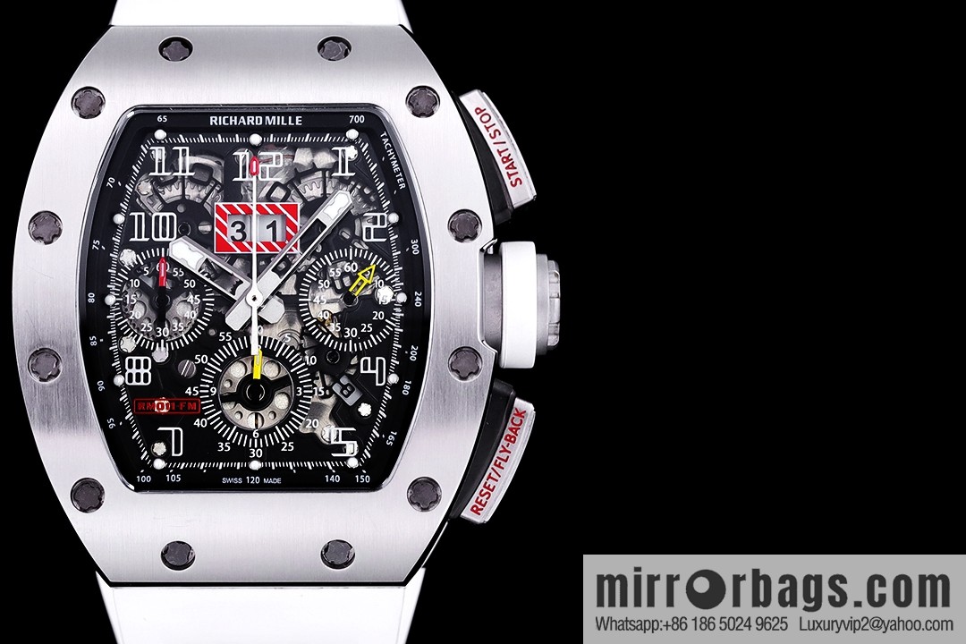Z Factory Richard Mill RM11-FM Series RM 11-FM with 7750 Chronograph Mechanical Movement Fly Back Chronograph Automatic Watch