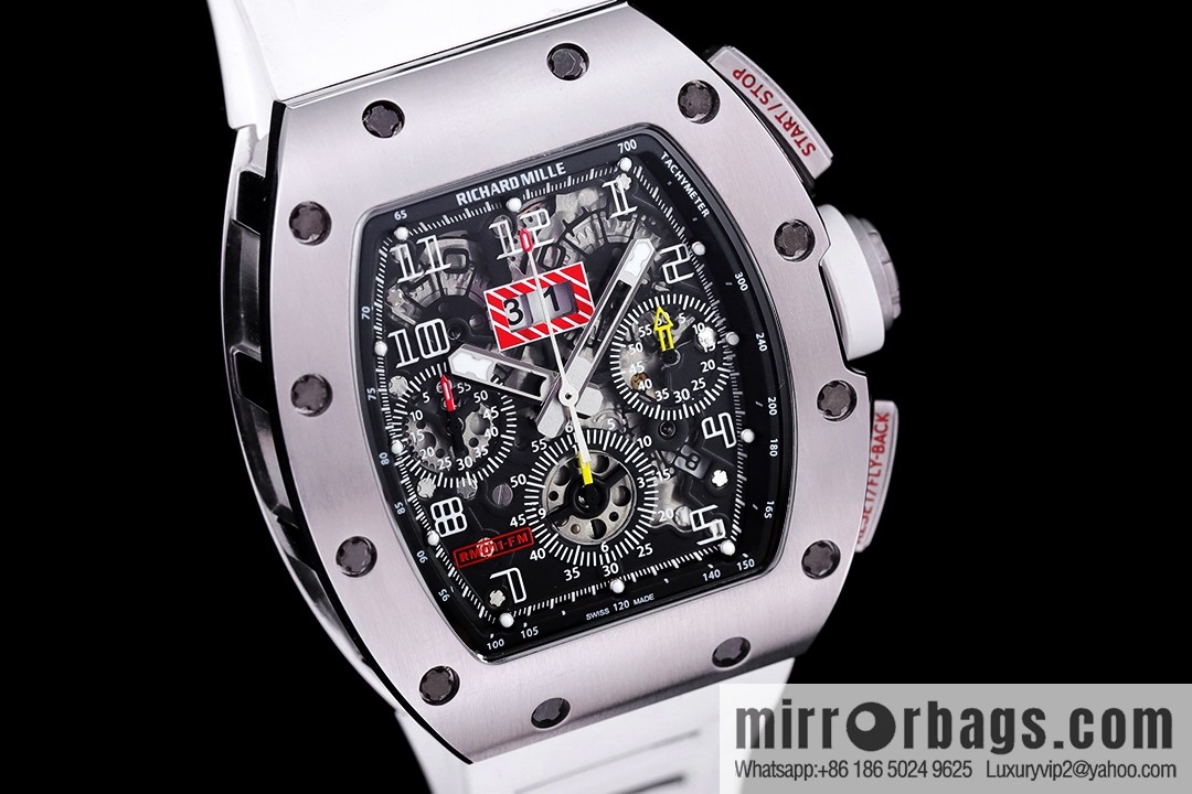 Z Factory Richard Mill RM11-FM Series RM 11-FM with 7750 Chronograph Mechanical Movement Fly Back Chronograph Automatic Watch