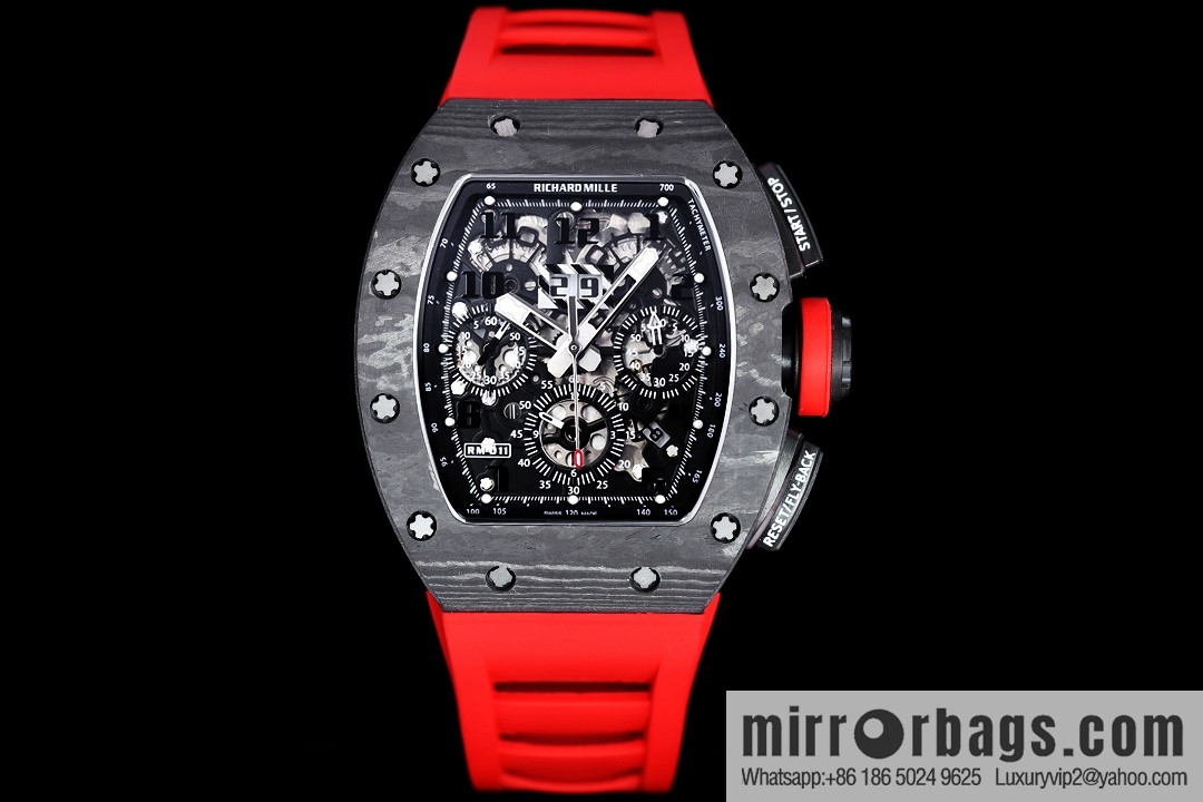 Z Factory Richard Mill RM11-FM Series RM 11-FM with 7750 Chronograph Mechanical Movement Fly Back Chronograph Automatic Watch
