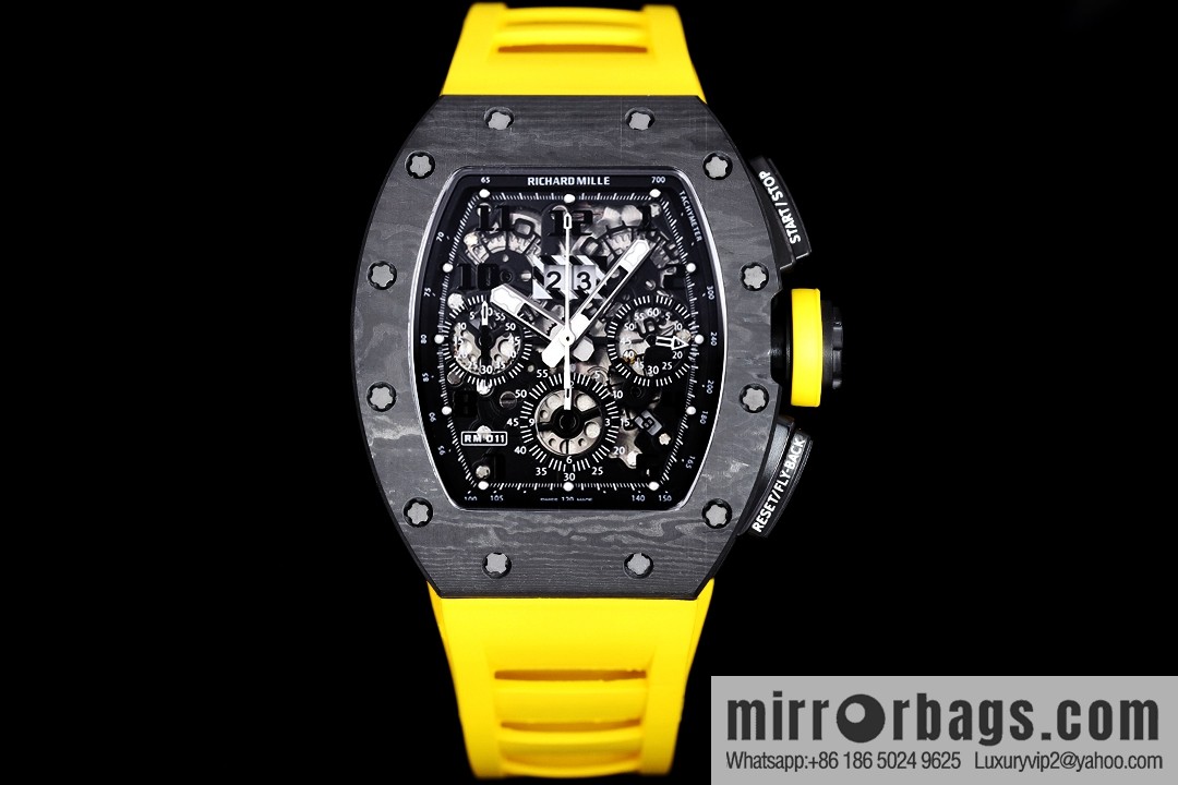 Z Factory Richard Mill RM11-FM Series RM 11-FM with 7750 Chronograph Mechanical Movement Fly Back Chronograph Automatic Watch