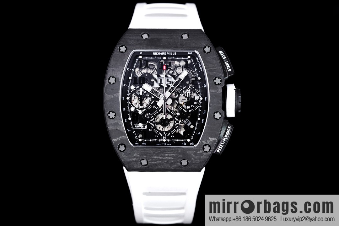 Z Factory Richard Mill RM11-FM Series RM 11-FM with 7750 Chronograph Mechanical Movement Fly Back Chronograph Automatic Watch