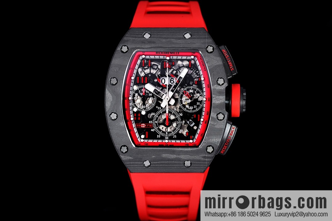 Z Factory Richard Mill RM11-FM Series RM 11-FM with 7750 Chronograph Mechanical Movement Fly Back Chronograph Automatic Watch