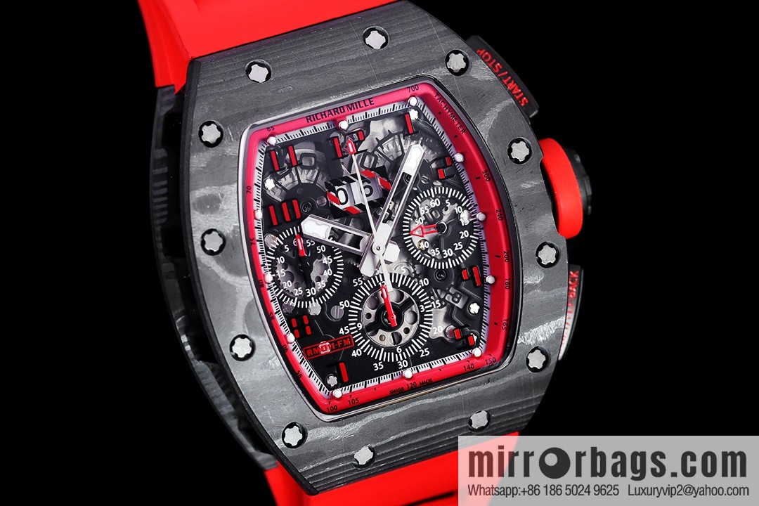Z Factory Richard Mill RM11-FM Series RM 11-FM with 7750 Chronograph Mechanical Movement Fly Back Chronograph Automatic Watch