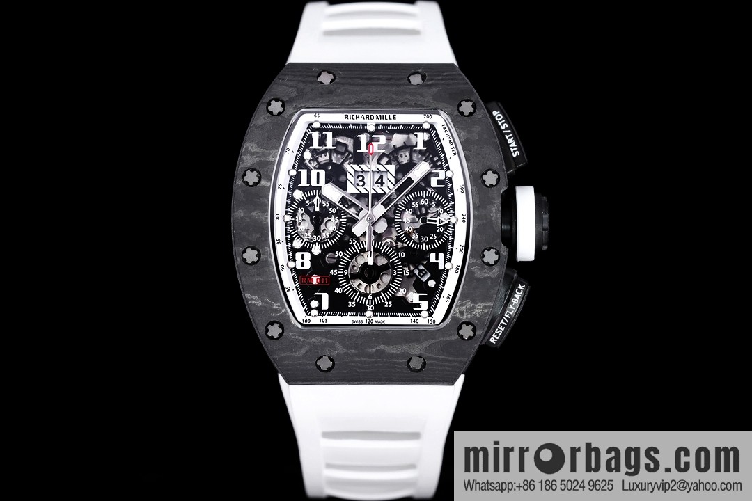 Z Factory Richard Mill RM11-FM Series RM 11-FM with 7750 Chronograph Mechanical Movement Fly Back Chronograph Automatic Watch