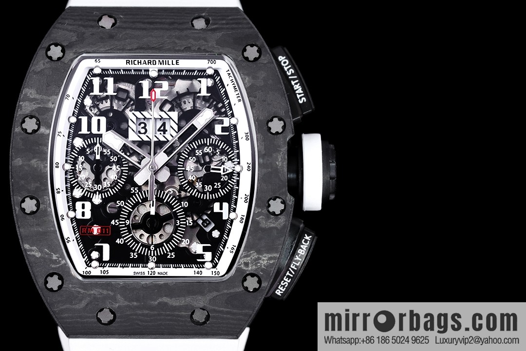 Z Factory Richard Mill RM11-FM Series RM 11-FM with 7750 Chronograph Mechanical Movement Fly Back Chronograph Automatic Watch