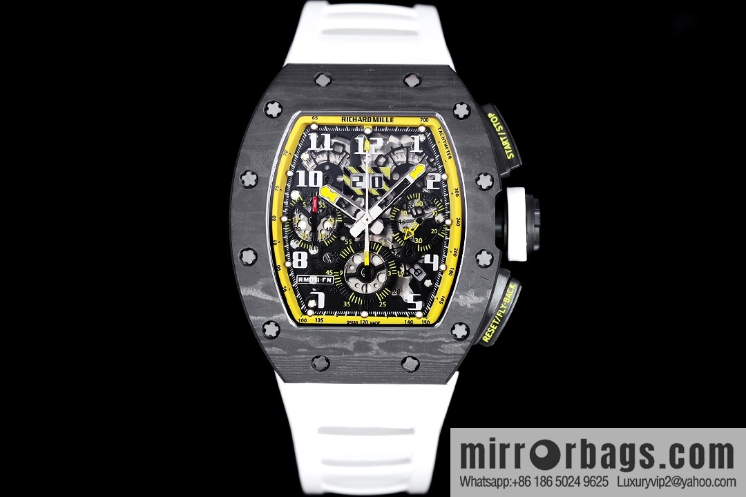 Z Factory Richard Mill RM11-FM Series RM 11-FM with 7750 Chronograph Mechanical Movement Fly Back Chronograph Automatic Watch