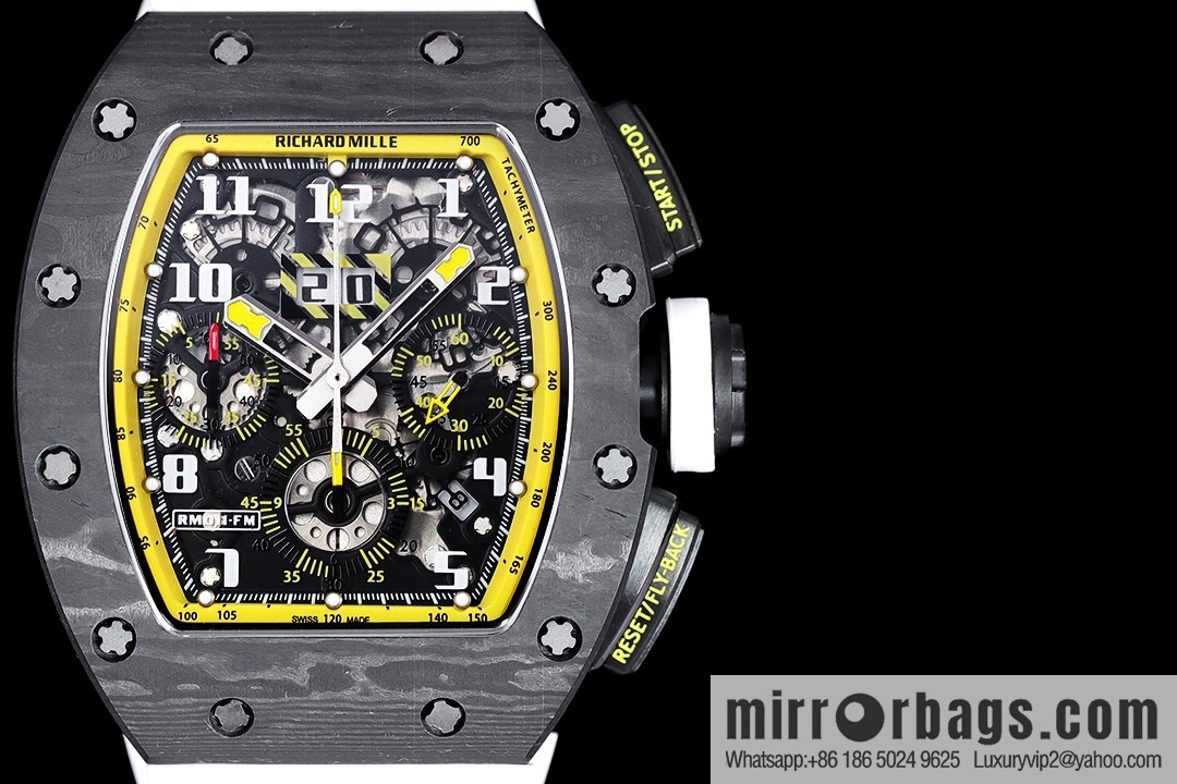 Z Factory Richard Mill RM11-FM Series RM 11-FM with 7750 Chronograph Mechanical Movement Fly Back Chronograph Automatic Watch