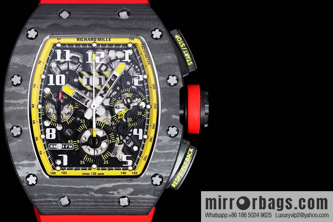 Z Factory Richard Mill RM11-FM Series RM 11-FM with 7750 Chronograph Mechanical Movement Fly Back Chronograph Automatic Watch