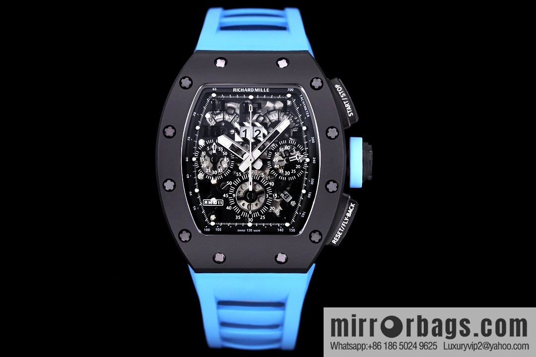 Z Factory Richard Mill RM11-FM Series RM 11-FM with 7750 Chronograph Mechanical Movement Fly Back Chronograph Automatic Watch