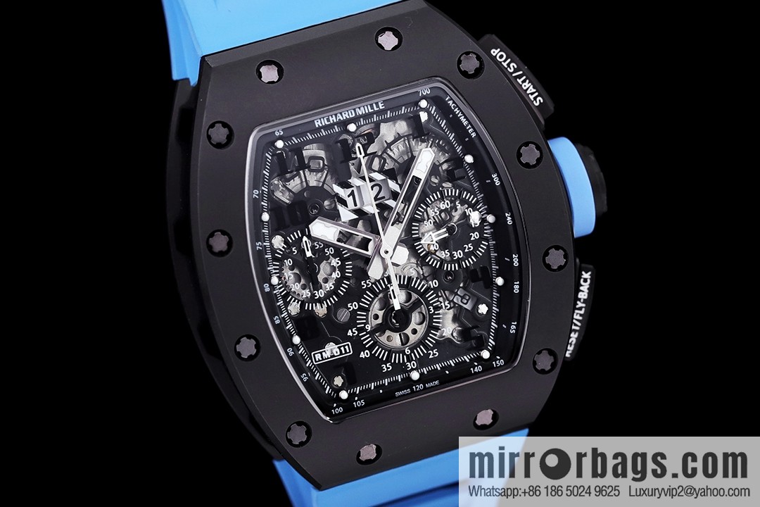 Z Factory Richard Mill RM11-FM Series RM 11-FM with 7750 Chronograph Mechanical Movement Fly Back Chronograph Automatic Watch