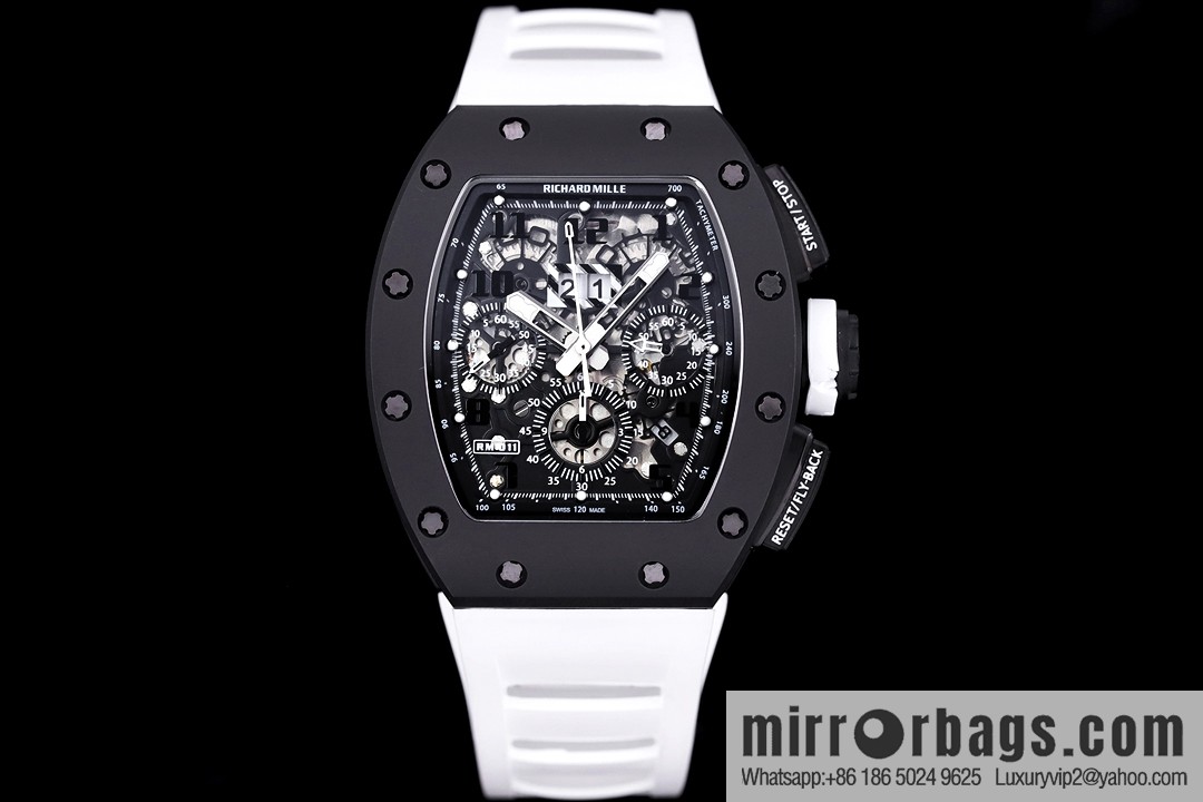 Z Factory Richard Mill RM11-FM Series RM 11-FM with 7750 Chronograph Mechanical Movement Fly Back Chronograph Automatic Watch