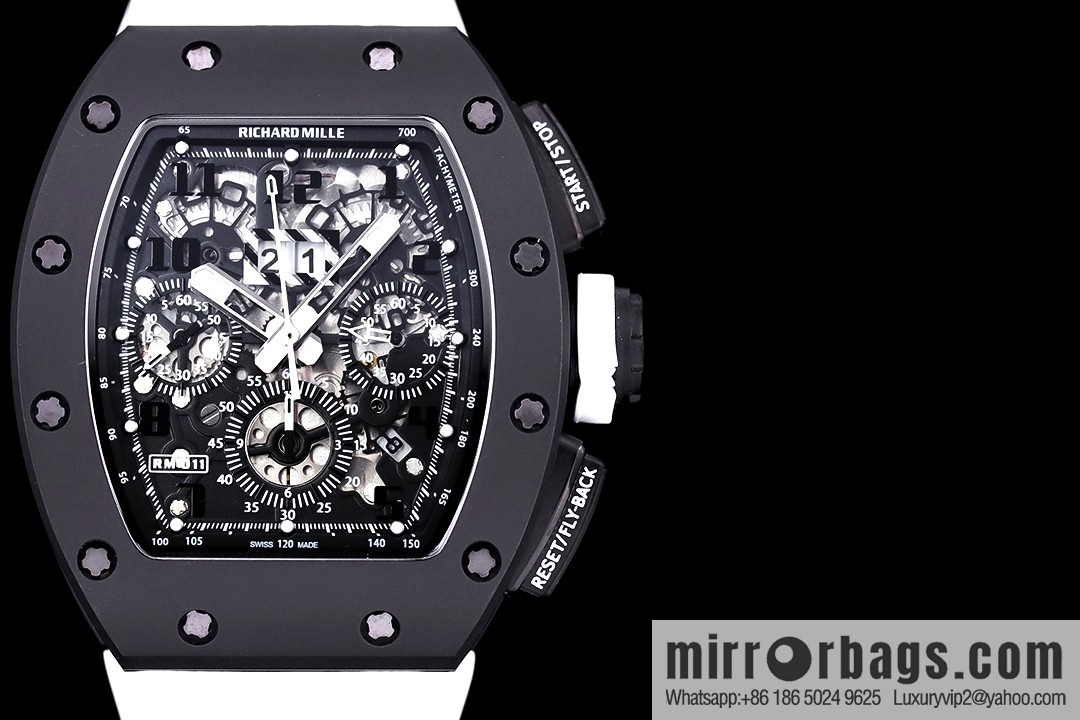Z Factory Richard Mill RM11-FM Series RM 11-FM with 7750 Chronograph Mechanical Movement Fly Back Chronograph Automatic Watch