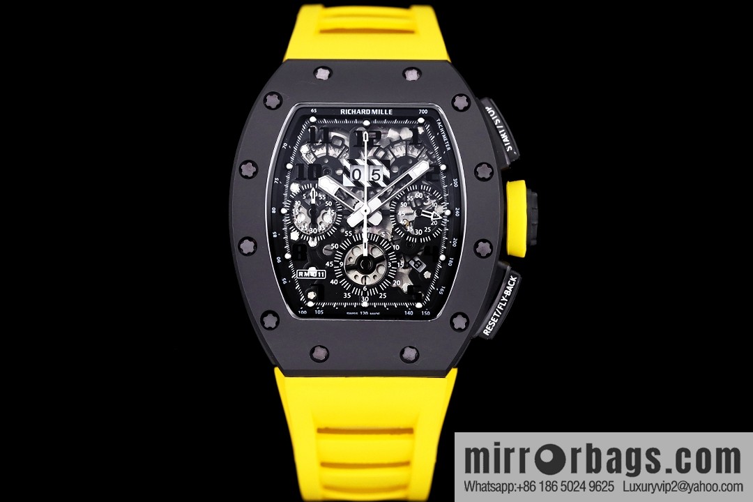 Z Factory Richard Mill RM11-FM Series RM 11-FM with 7750 Chronograph Mechanical Movement Fly Back Chronograph Automatic Watch