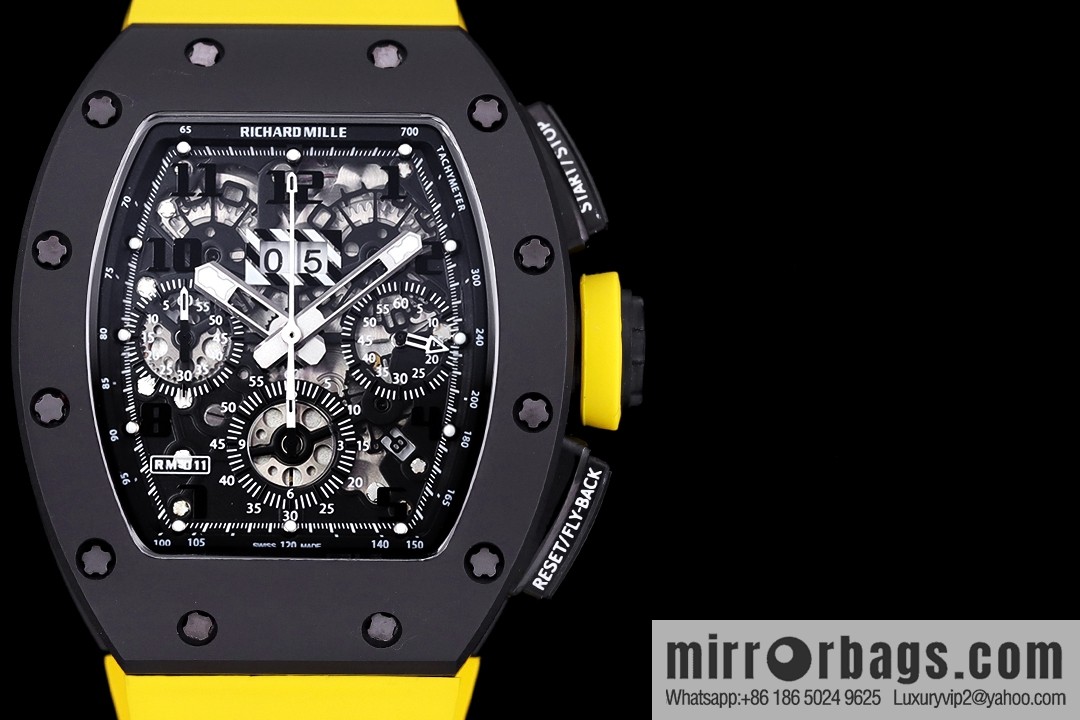 Z Factory Richard Mill RM11-FM Series RM 11-FM with 7750 Chronograph Mechanical Movement Fly Back Chronograph Automatic Watch