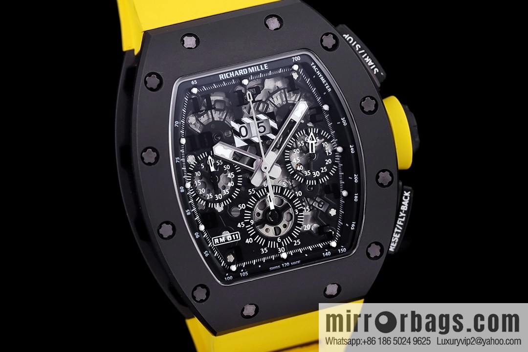 Z Factory Richard Mill RM11-FM Series RM 11-FM with 7750 Chronograph Mechanical Movement Fly Back Chronograph Automatic Watch
