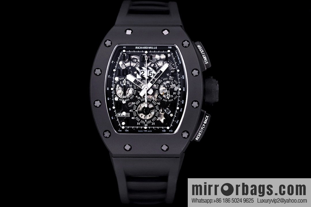 Z Factory Richard Mill RM11-FM Series RM 11-FM with 7750 Chronograph Mechanical Movement Fly Back Chronograph Automatic Watch