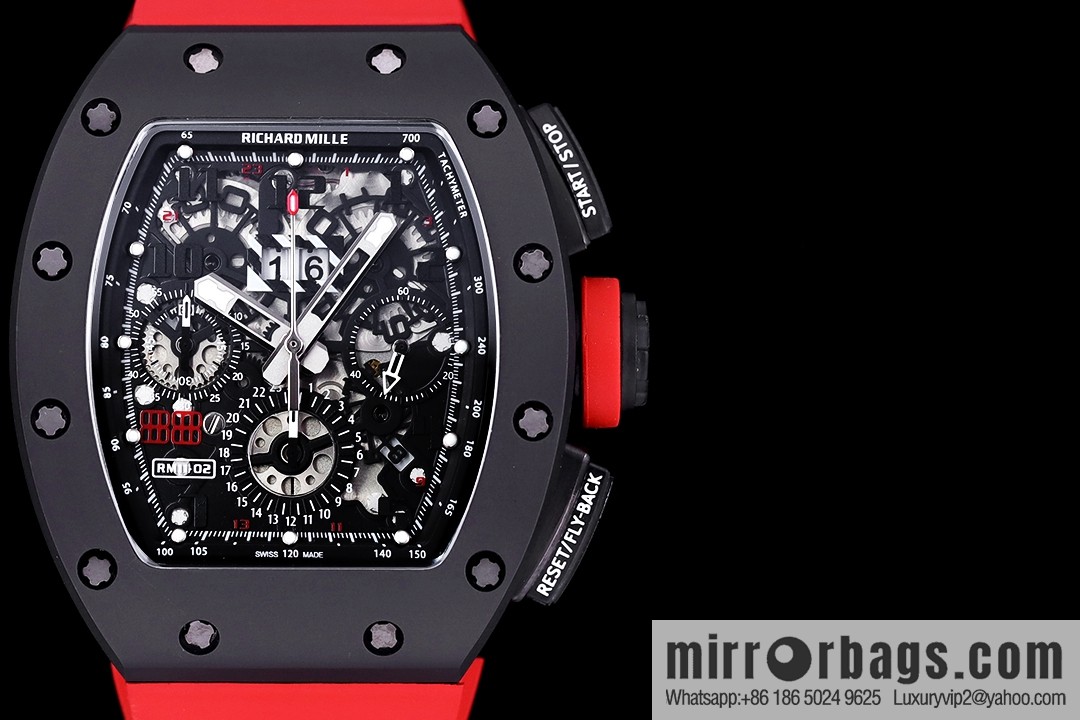 Z Factory Richard Mill RM11-FM Series RM 11-FM with 7750 Chronograph Mechanical Movement Fly Back Chronograph Automatic Watch