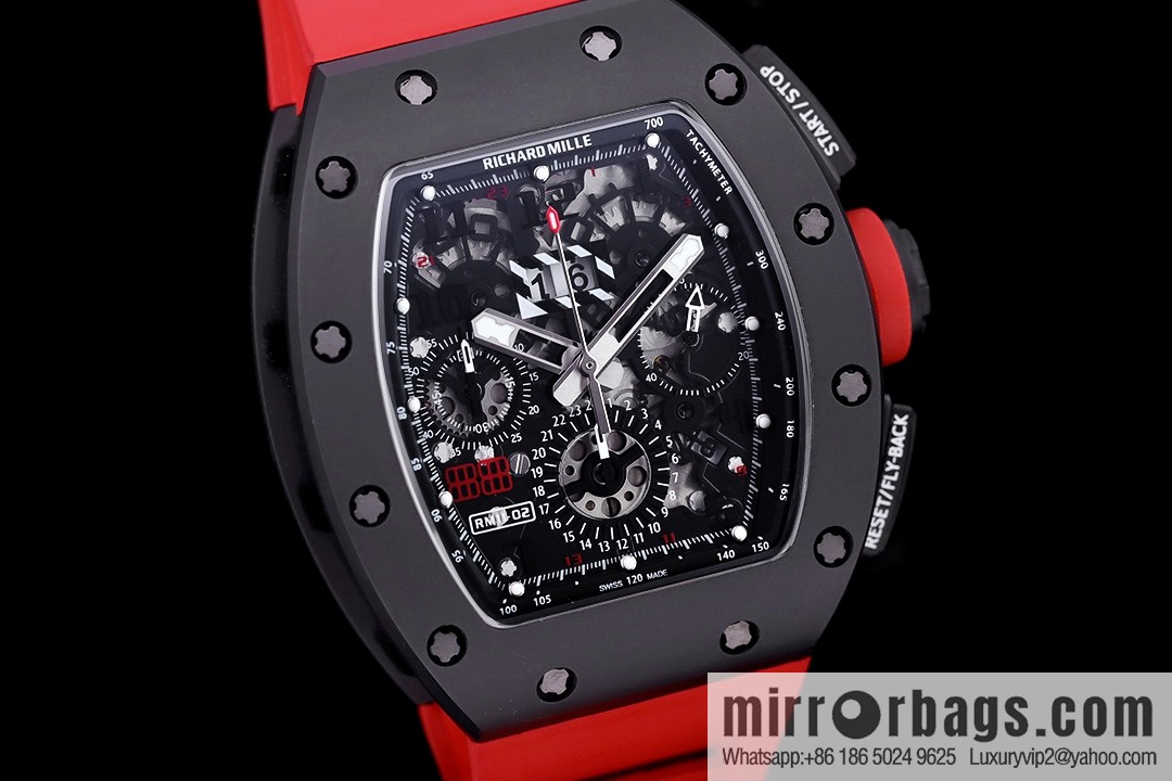 Z Factory Richard Mill RM11-FM Series RM 11-FM with 7750 Chronograph Mechanical Movement Fly Back Chronograph Automatic Watch