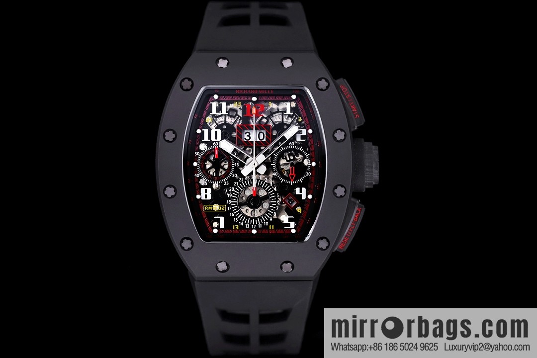 Z Factory Richard Mill RM11-FM Series RM 11-FM with 7750 Chronograph Mechanical Movement Fly Back Chronograph Automatic Watch