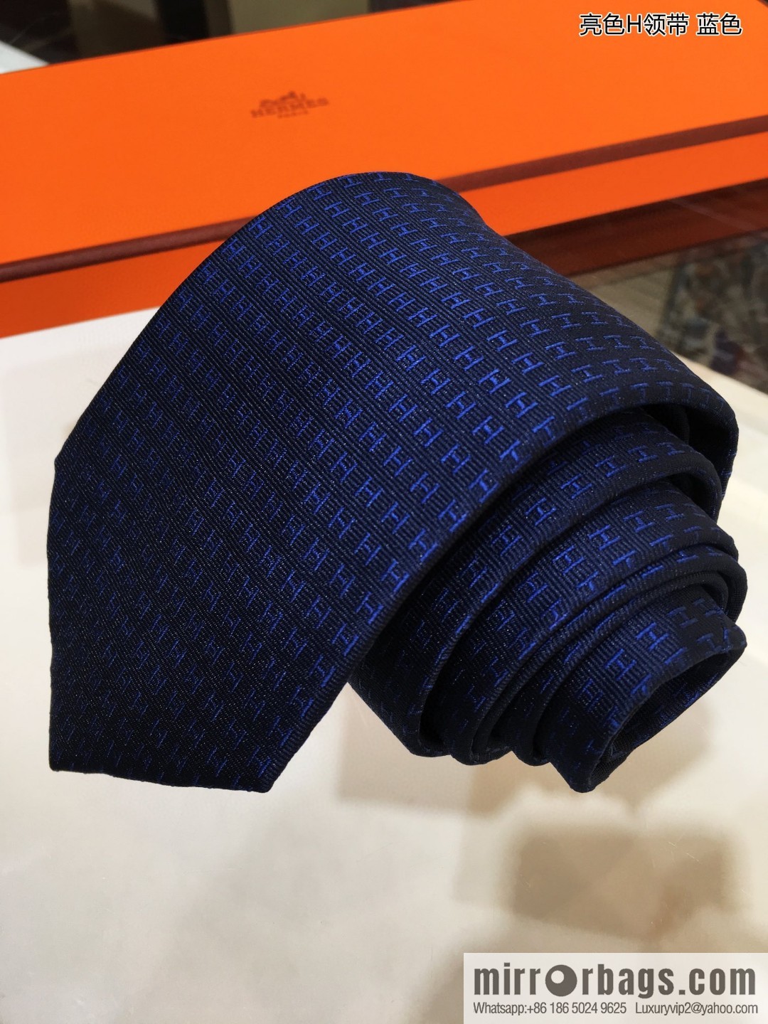 Hermes 100% Top Twill Silk Bright H-Tie