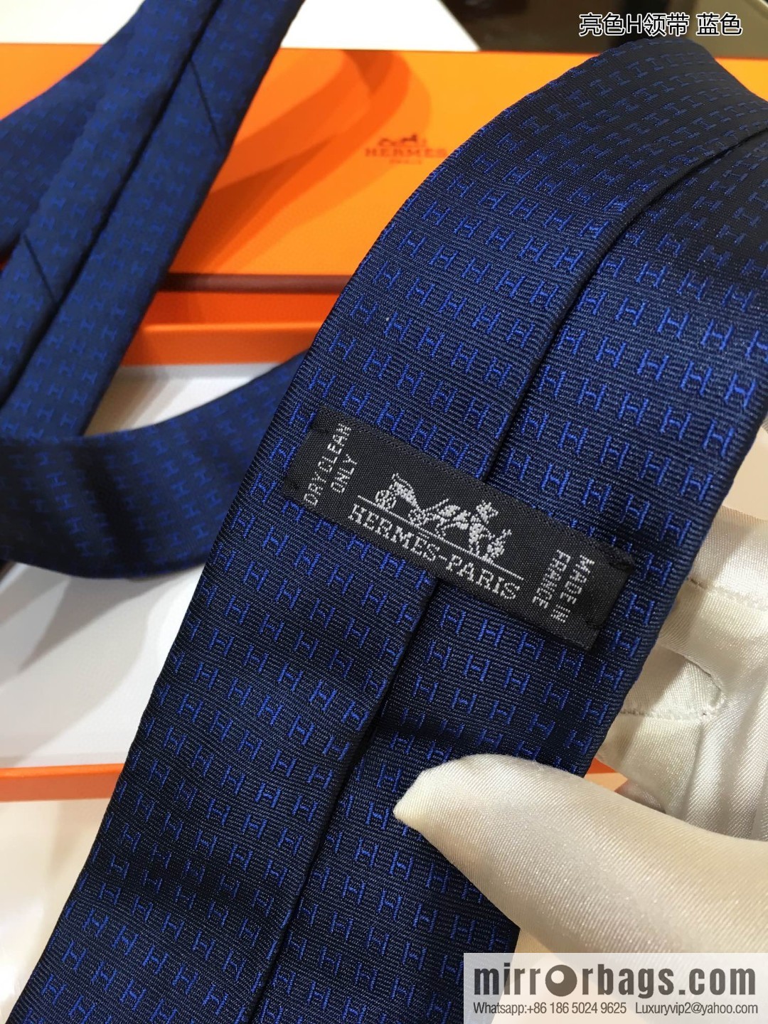 Hermes 100% Top Twill Silk Bright H-Tie