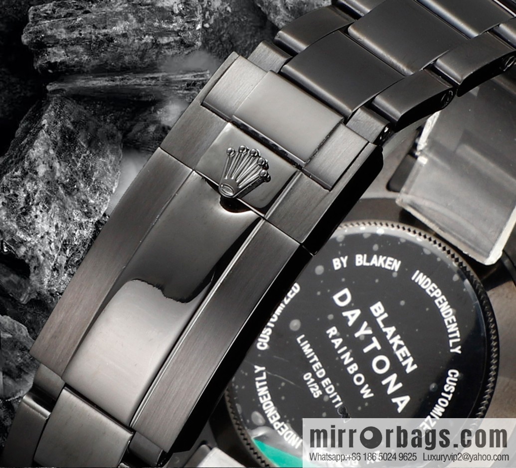 🔥Ultra-thin upgrade 12.3mm latest fourth-generation Daytona stainless steel all-black latest carbon black vacuum plating replica 40mm