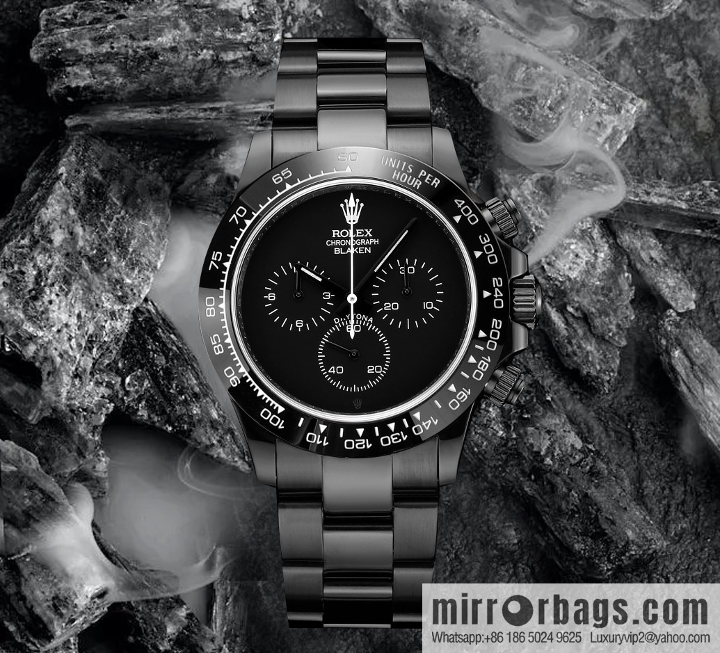 🔥Ultra-thin upgrade 12.3mm latest fourth-generation Daytona stainless steel all-black latest carbon black vacuum plating replica 40mm