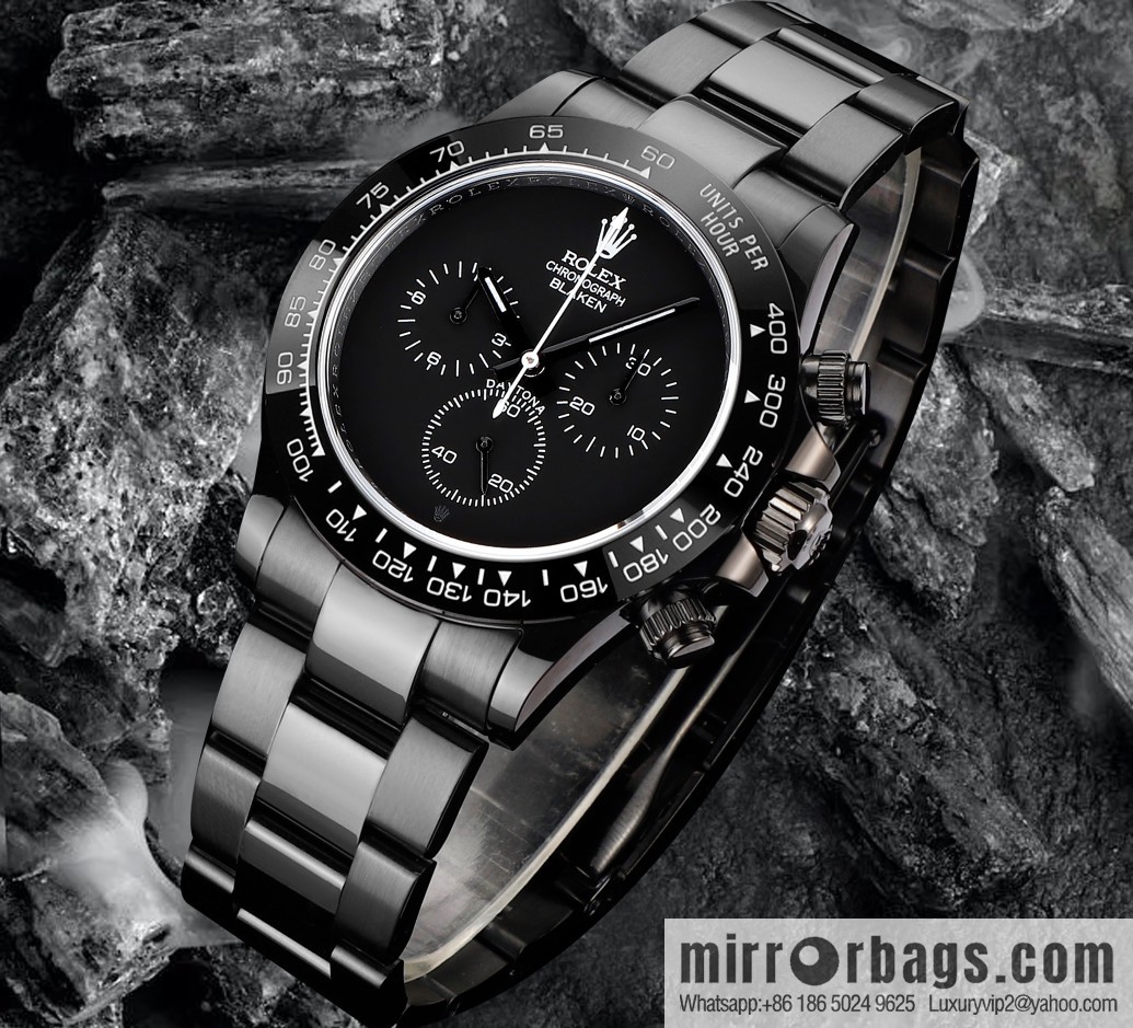 🔥Ultra-thin upgrade 12.3mm latest fourth-generation Daytona stainless steel all-black latest carbon black vacuum plating replica 40mm
