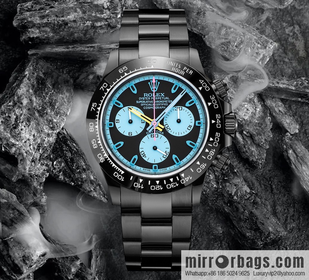 🔥Ultra-thin upgrade 12.3mm latest fourth-generation Daytona stainless steel all-black latest carbon black vacuum plating replica 40mm