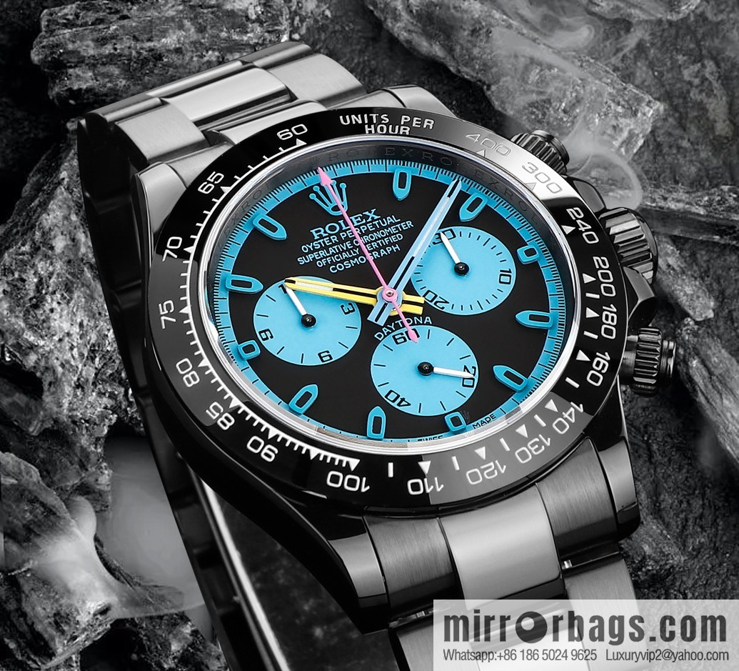 🔥Ultra-thin upgrade 12.3mm latest fourth-generation Daytona stainless steel all-black latest carbon black vacuum plating replica 40mm