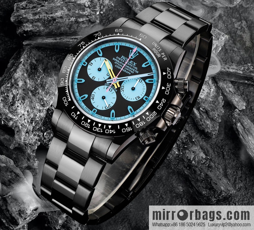 🔥Ultra-thin upgrade 12.3mm latest fourth-generation Daytona stainless steel all-black latest carbon black vacuum plating replica 40mm
