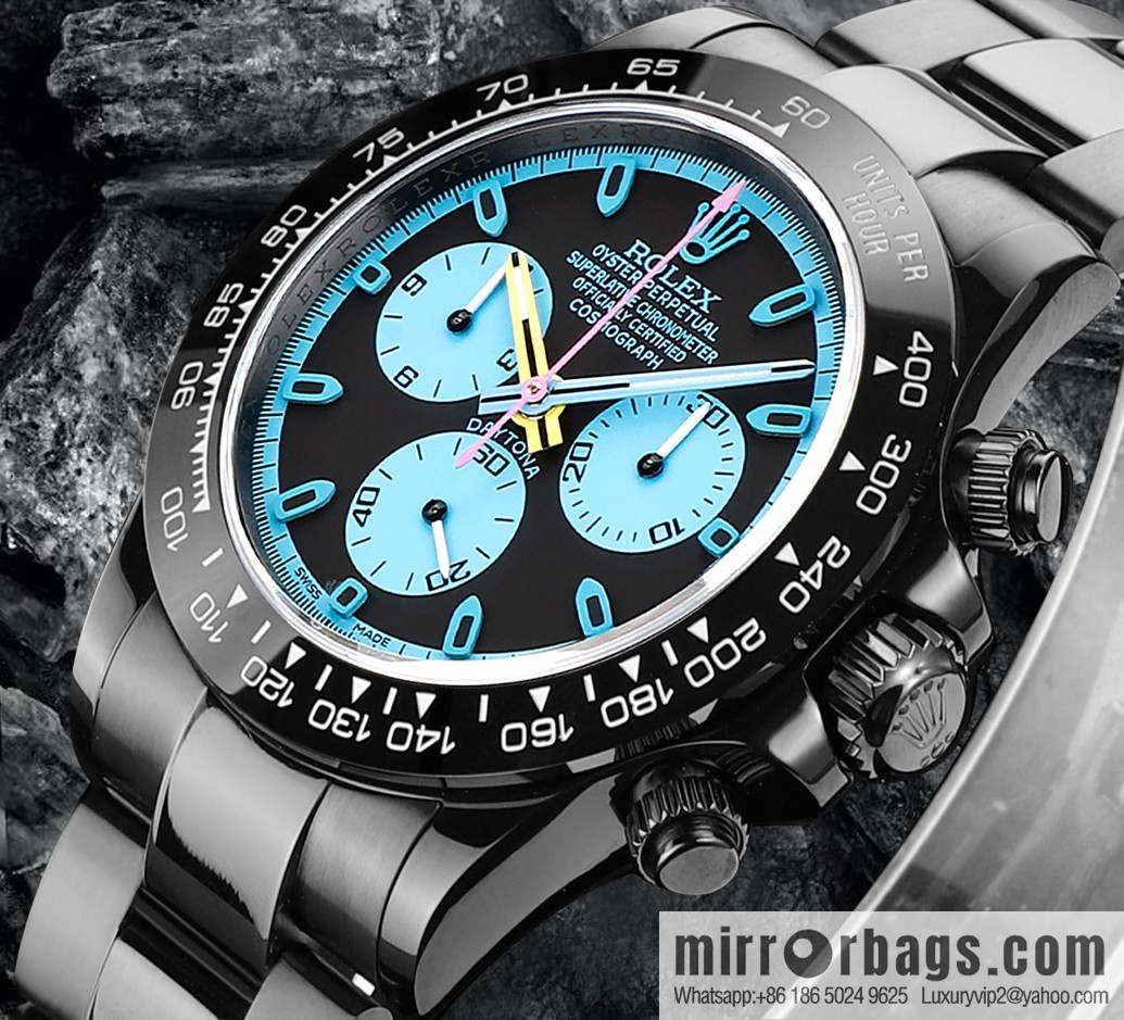 🔥Ultra-thin upgrade 12.3mm latest fourth-generation Daytona stainless steel all-black latest carbon black vacuum plating replica 40mm