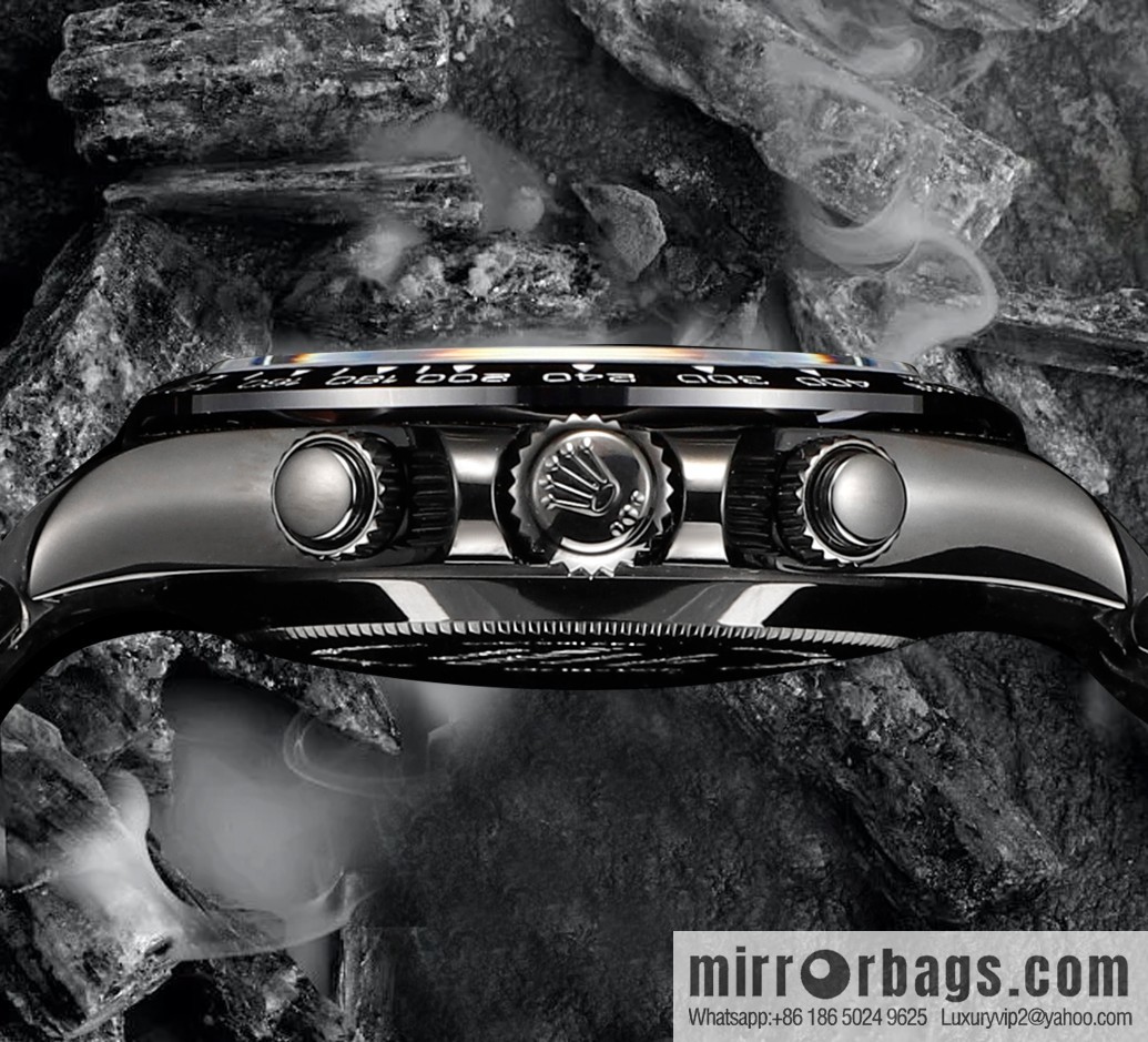 🔥Ultra-thin upgrade 12.3mm latest fourth-generation Daytona stainless steel all-black latest carbon black vacuum plating replica 40mm