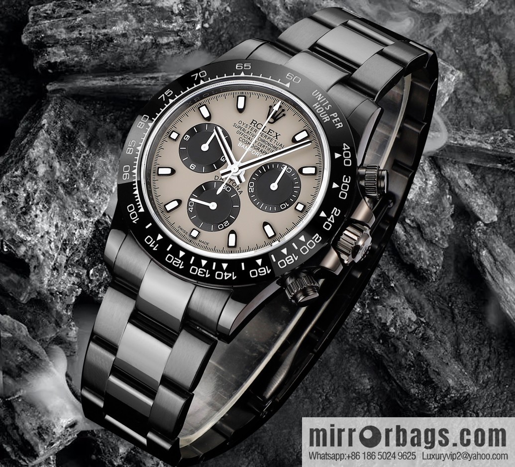🔥Ultra-thin upgrade 12.3mm latest fourth-generation Daytona stainless steel all-black latest carbon black vacuum plating replica 40mm