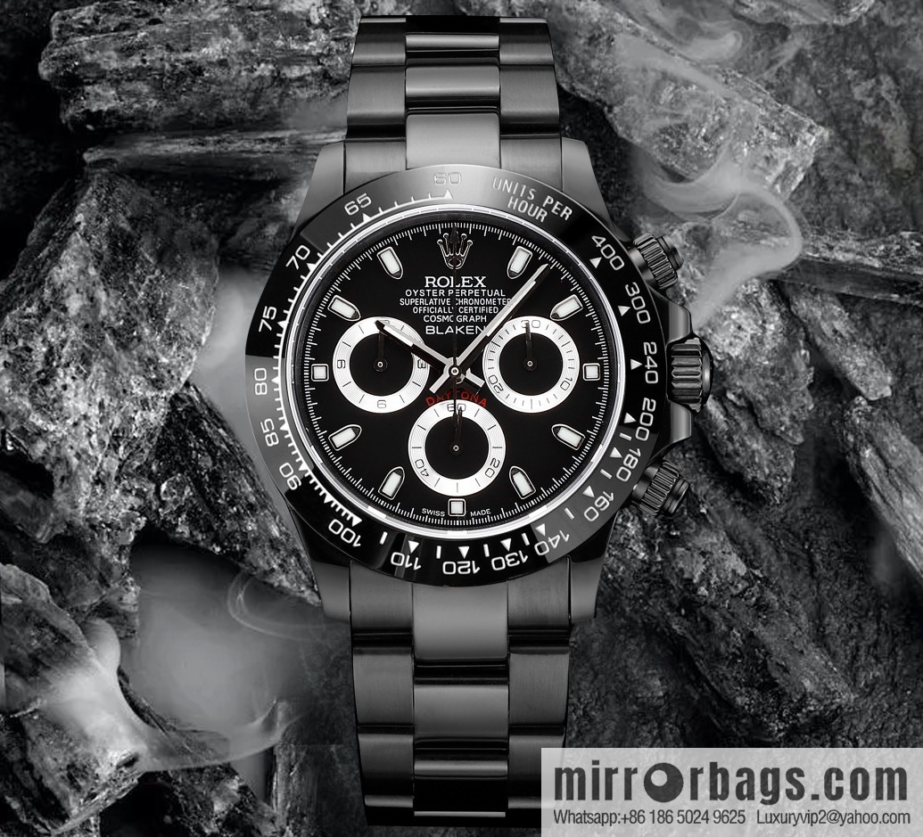 🔥Ultra-thin upgrade 12.3mm latest fourth-generation Daytona stainless steel all-black latest carbon black vacuum plating replica 40mm