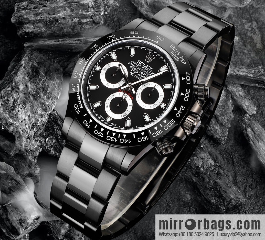 🔥Ultra-thin upgrade 12.3mm latest fourth-generation Daytona stainless steel all-black latest carbon black vacuum plating replica 40mm