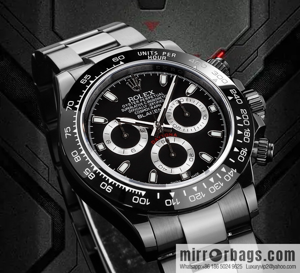 🔥Ultra-thin upgrade 12.3mm latest fourth-generation Daytona stainless steel all-black latest carbon black vacuum plating replica 40mm