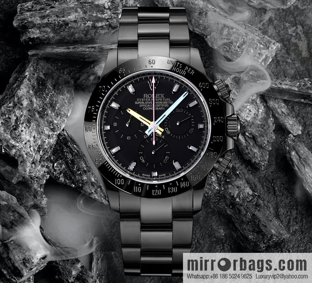 🔥Ultra-thin upgrade 12.3mm latest fourth-generation Daytona stainless steel all-black latest carbon black vacuum plating replica 40mm