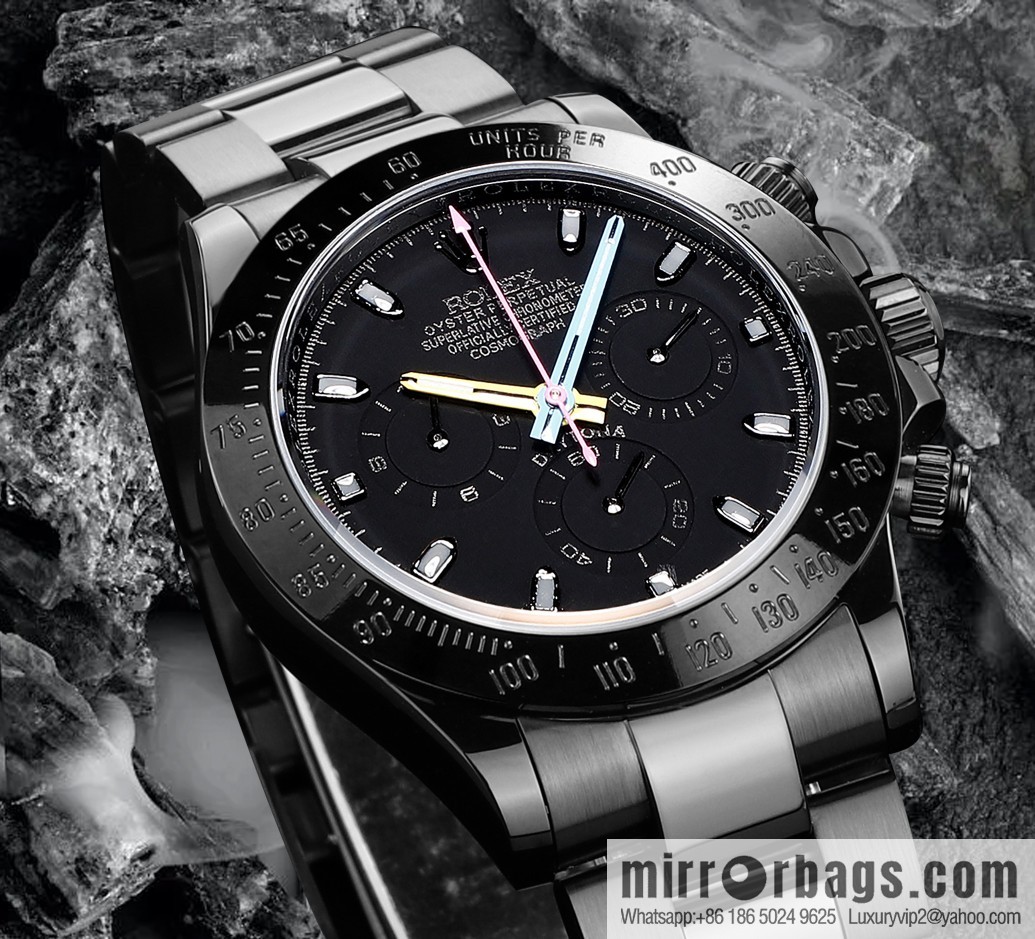 🔥Ultra-thin upgrade 12.3mm latest fourth-generation Daytona stainless steel all-black latest carbon black vacuum plating replica 40mm
