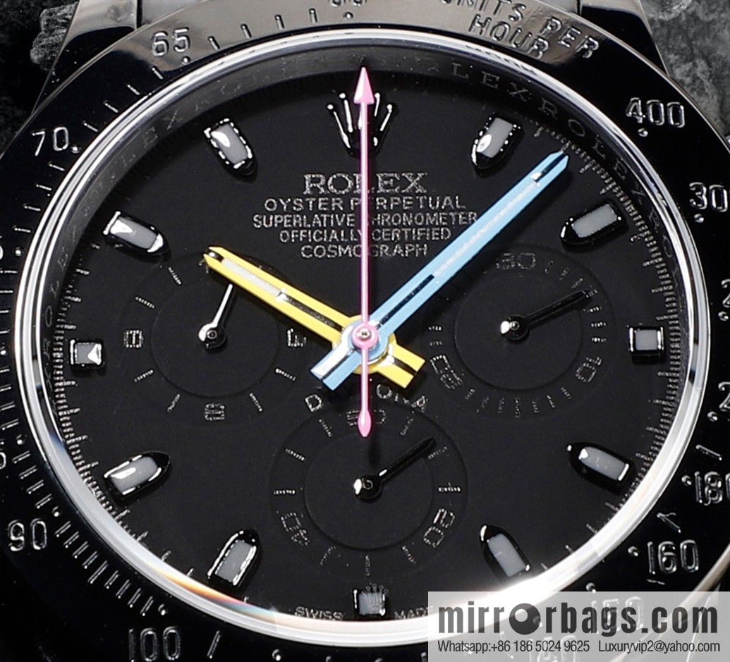 🔥Ultra-thin upgrade 12.3mm latest fourth-generation Daytona stainless steel all-black latest carbon black vacuum plating replica 40mm
