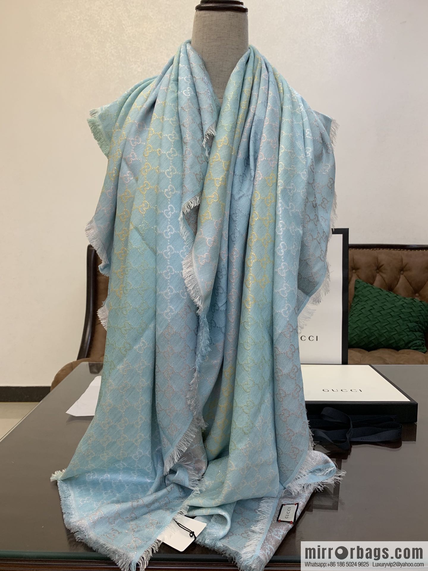GUCCI Gucci GG logo women's scarf 558274